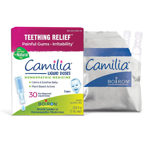 Tép uống giảm sốt, giảm đau mọc răng Camilia Liquid Does vỉ 5 tép